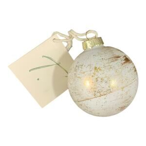 THIE Workshop Lustre Gold Marble Bauble 10cm NWT $25 MSRP